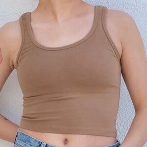 Jungmaven Sporty Tank in Coyote, size XS